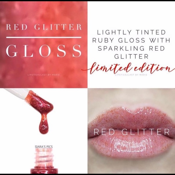 Red Glitter Lipsense Gloss - Picture 1 of 4